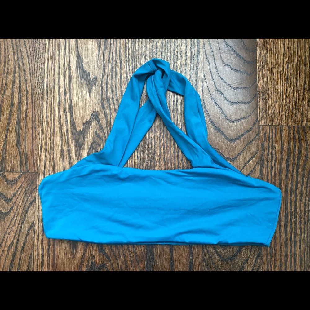 Billabong Bright Blue Cross/Halter Bikini Top